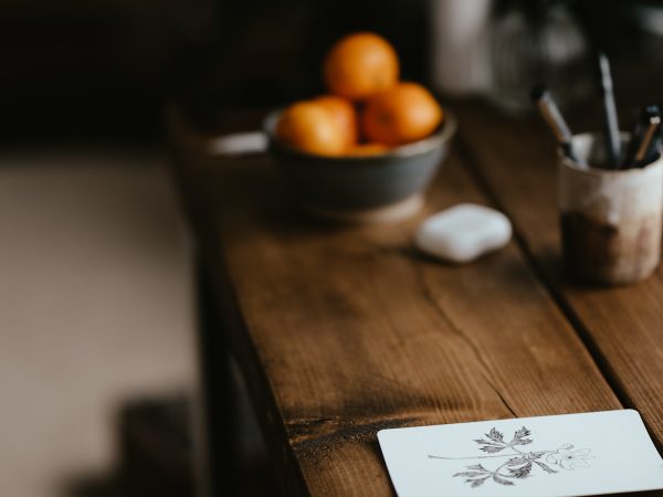 Mesa de trabajo creativa